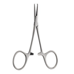 Pince Hémostatique Halstead Droite ou Courbe - 130 mm - Acier Inoxydable