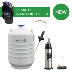Pack CRYOPRO complet avec réservoir d'azote 20L + Sac offert