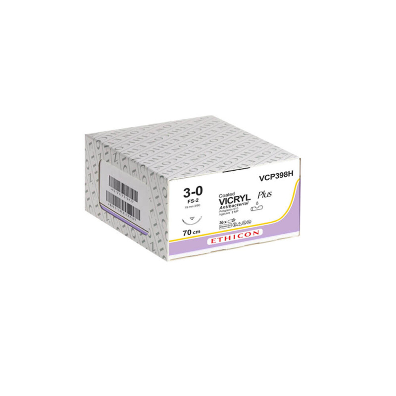 Fil de suture résorbable violet Ethicon Vicryl Plus
