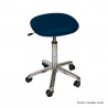 Tabouret Promotal assise carrée, roulettes, hauteur réglable