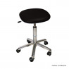 Tabouret Promotal assise carrée, roulettes, hauteur réglable