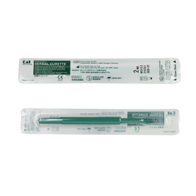 Curette kai dermatologique, stérile à usage unique