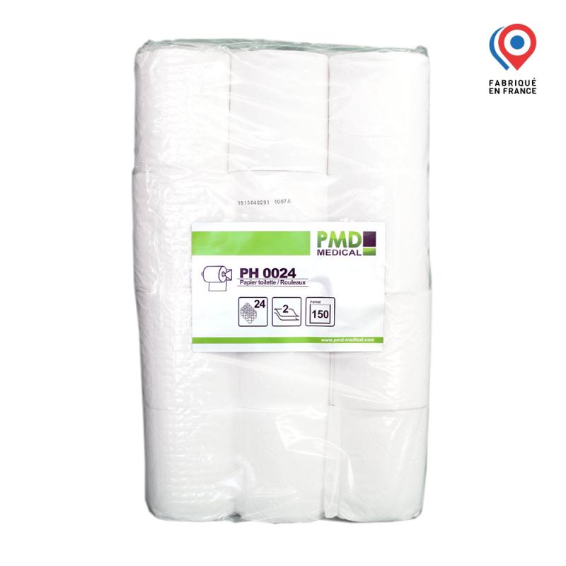 Papier toilette rouleau 2 plis, pure oute