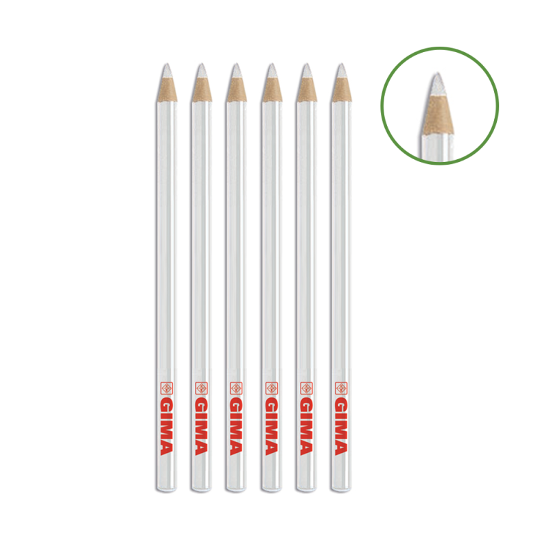 Crayon dermatologique avec taille-crayon – couleur blanche- Non stériles, vendus par PMD Médical