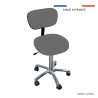 Tabouret médical sur roulettes avec dossier - Promotal®
