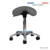 Tabouret  Promotal, roulettes, selle de cheval