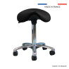 Tabouret  Promotal, roulettes, selle de cheval