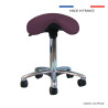 Tabouret  Promotal, roulettes, selle de cheval
