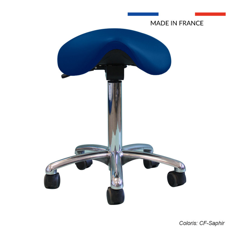 Tabouret  Promotal, roulettes, selle de cheval