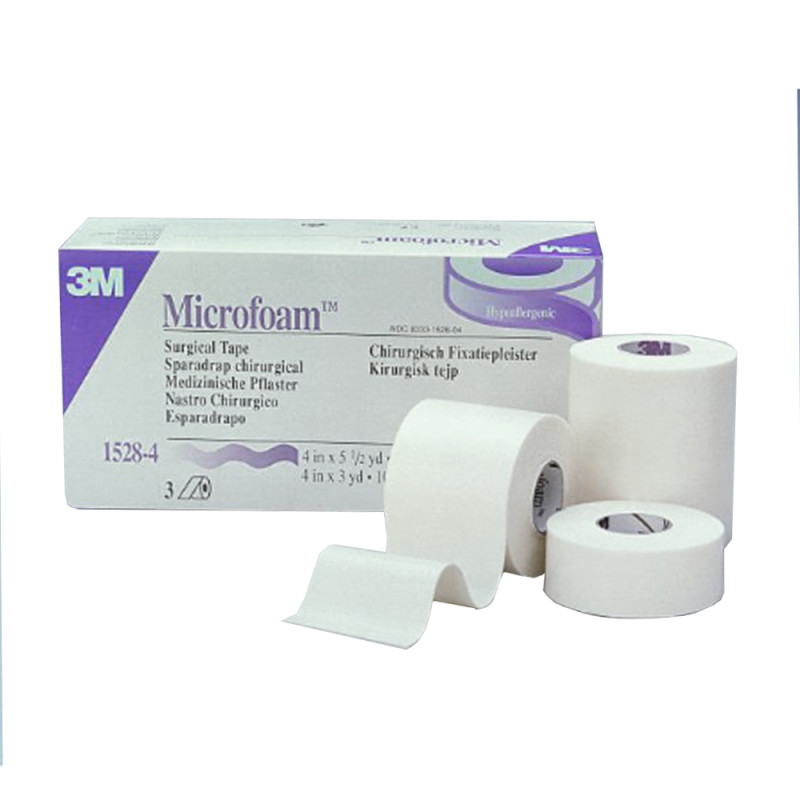Sparadrap 3M Microfoam 5 cm x 10 m – Mousse hypoallergénique professionnelle