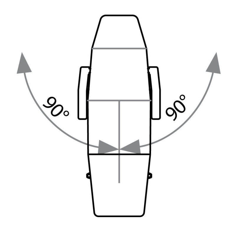 Option rotation 90° droite ou gauche pour divan Lemi 3 et Lemi 4