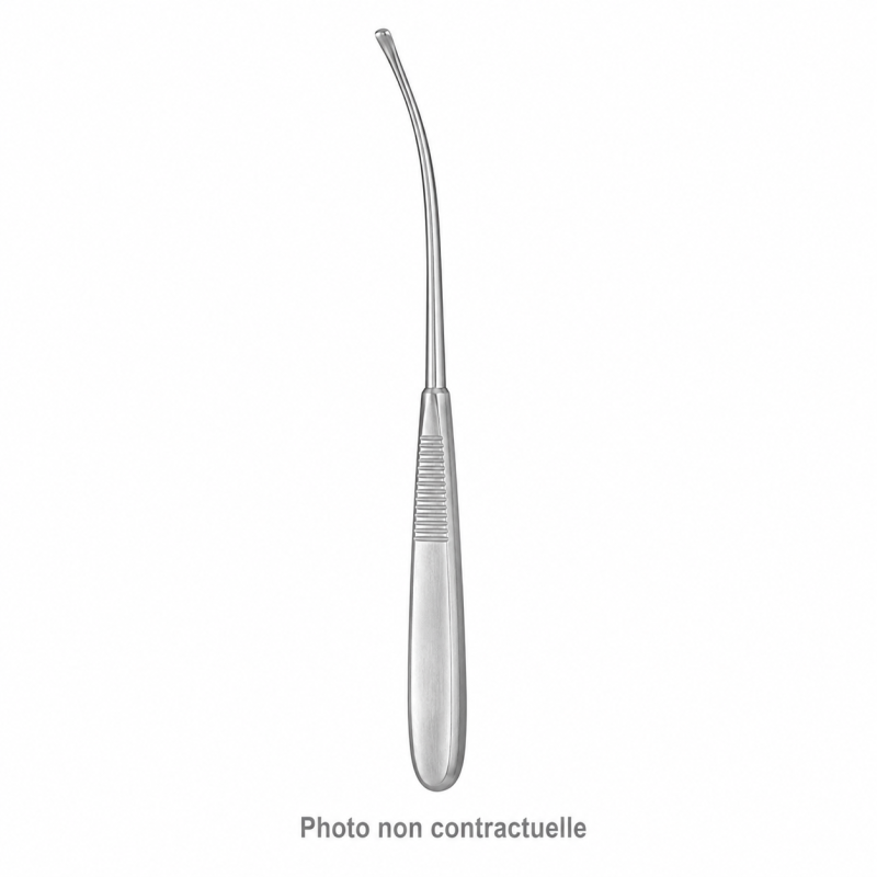 Rugine Joseph courbe 180 mm largeur 4 mm réutilisable