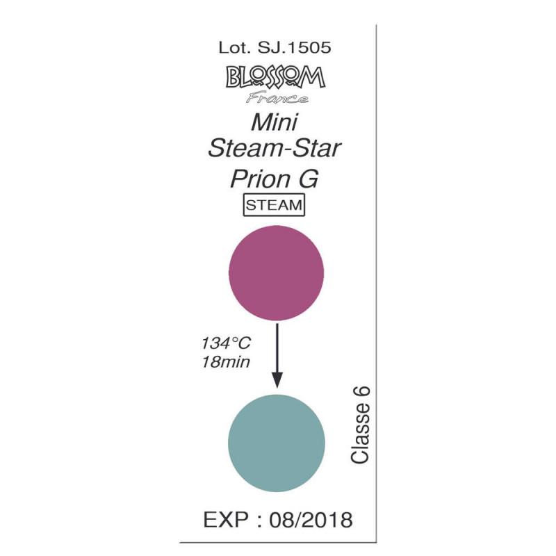 Test de stérilisation Mini Steam-Star Prion G - Blossom