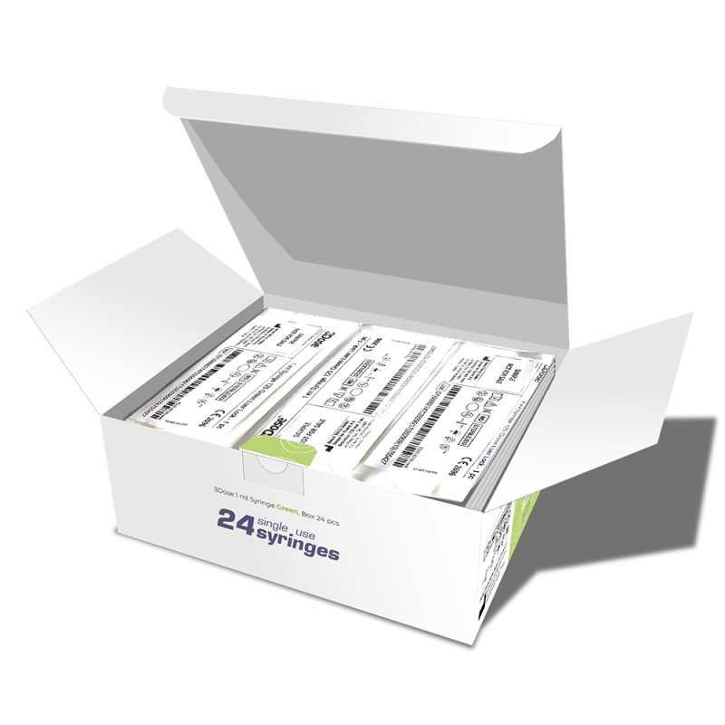 Seringue VLOW 3Dose Verte & Orange | Dosage précis