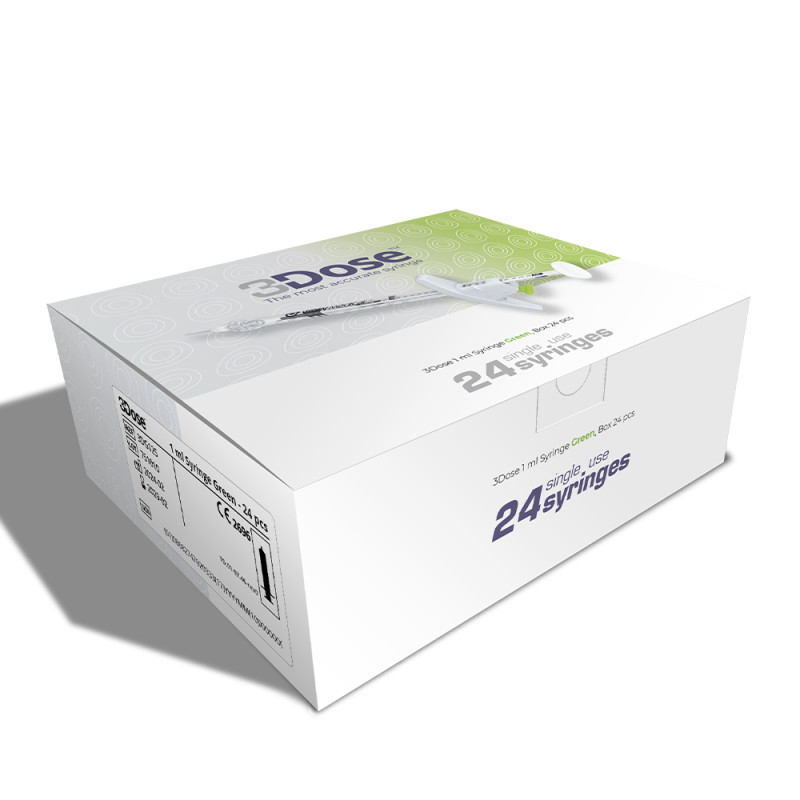 Seringue VLOW 3Dose Verte & Orange | Dosage précis