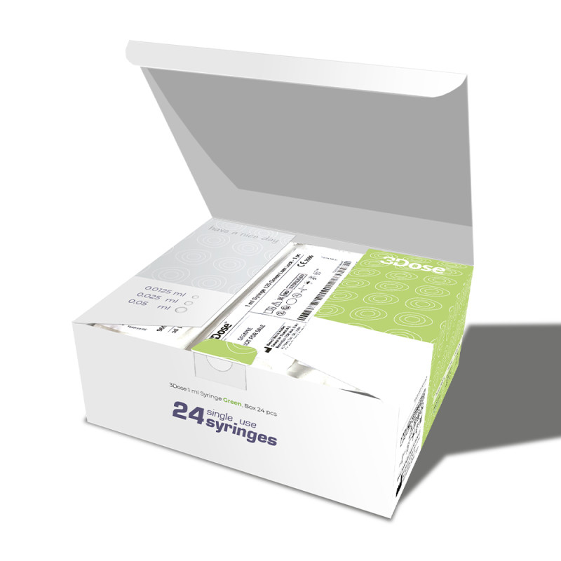 Seringue VLOW 3Dose Verte & Orange | Dosage précis